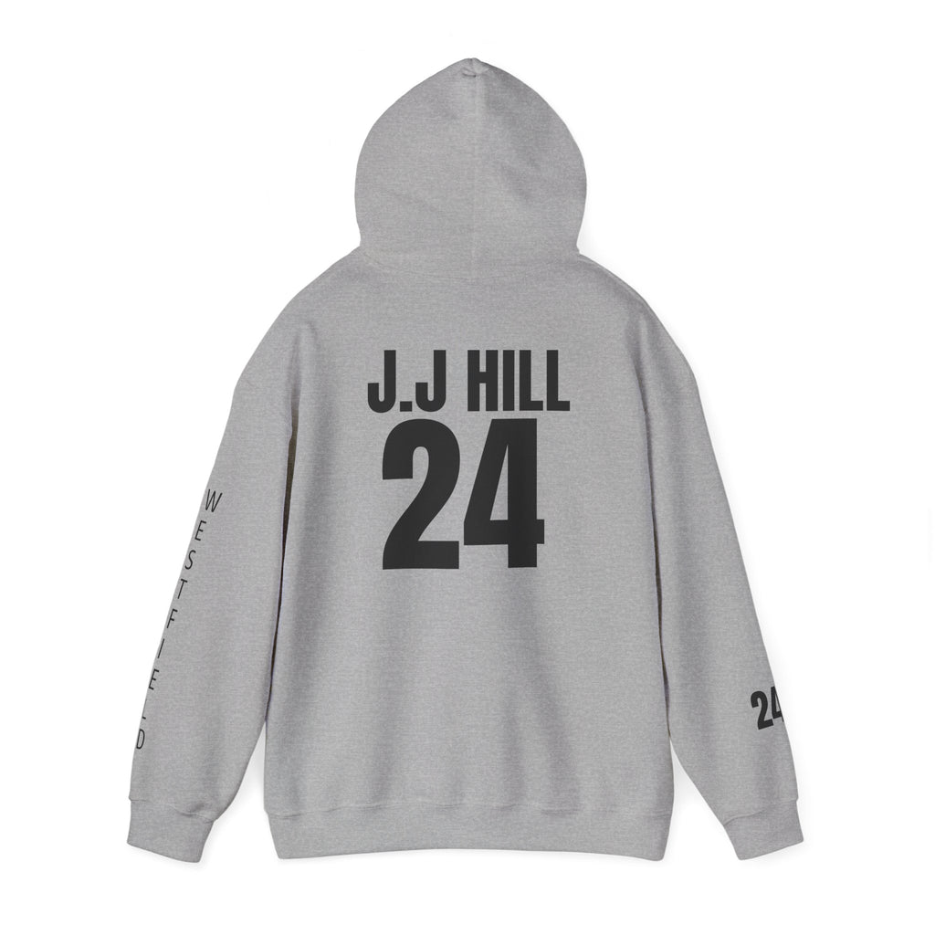 Senior Mom 2027 Football Hoodie — Custom Back & Sleeve Name/Number
