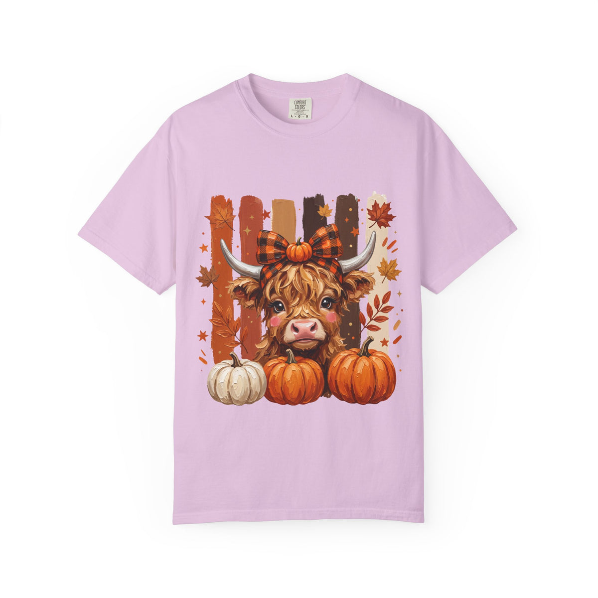 Autumn Highland Cow T-Shirt — Cute Pumpkin Fall Graphic Tee