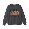 Spooky Season Ghost Sweatshirt, Cute Halloween Crewneck, Leopard Ghost Fall Sweater, Halloween Graphic Sweatshirt