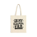 Canvas Tote Bag — “In My Teaching Era” Retro Teacher Tote — Cute Teacher Gift for Educators