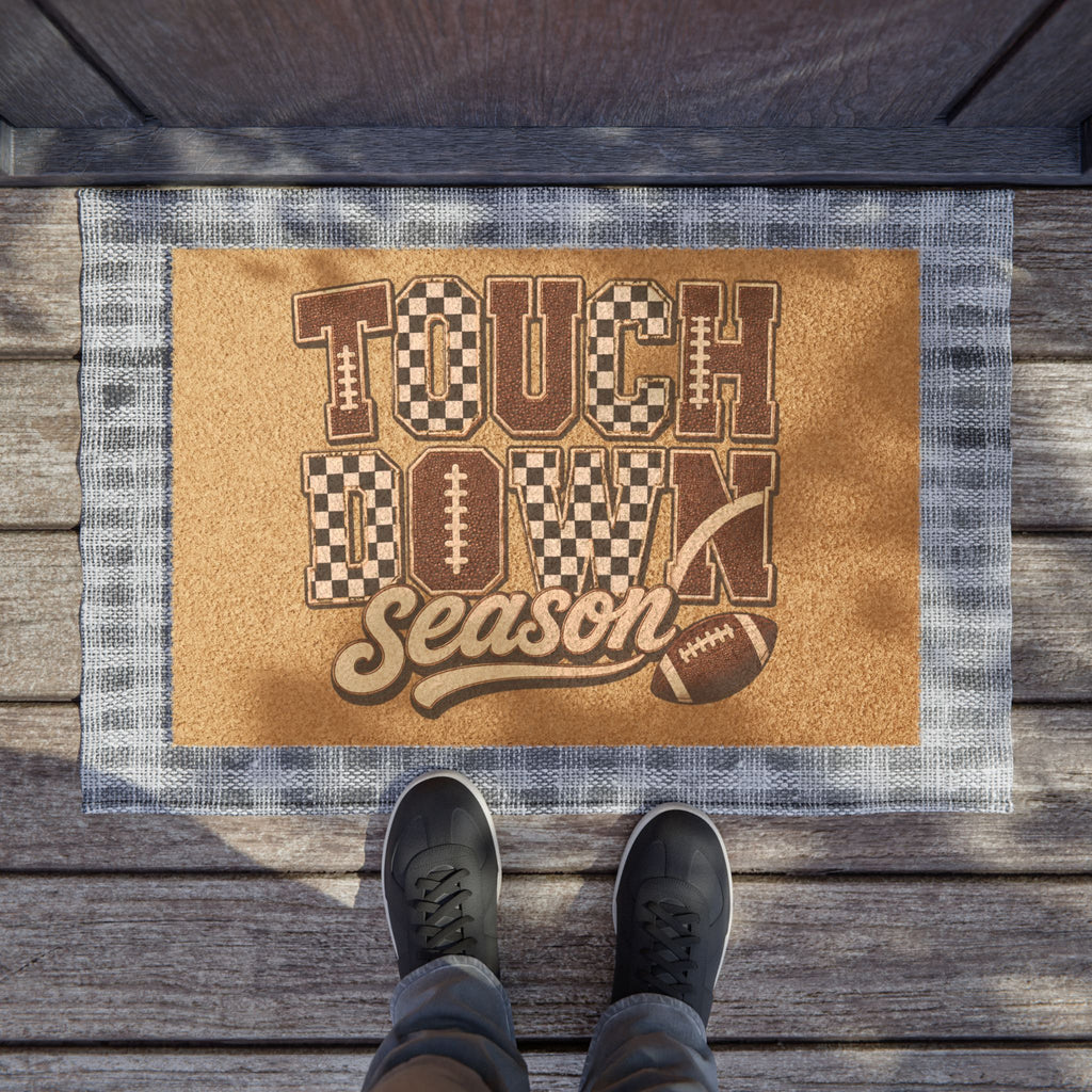 Touchdown Season Doormat — Football Welcome Mat