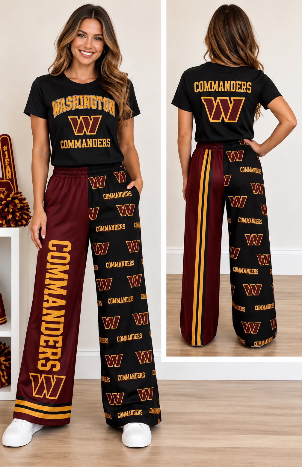 Washington Commanders Inspired Lounge Set