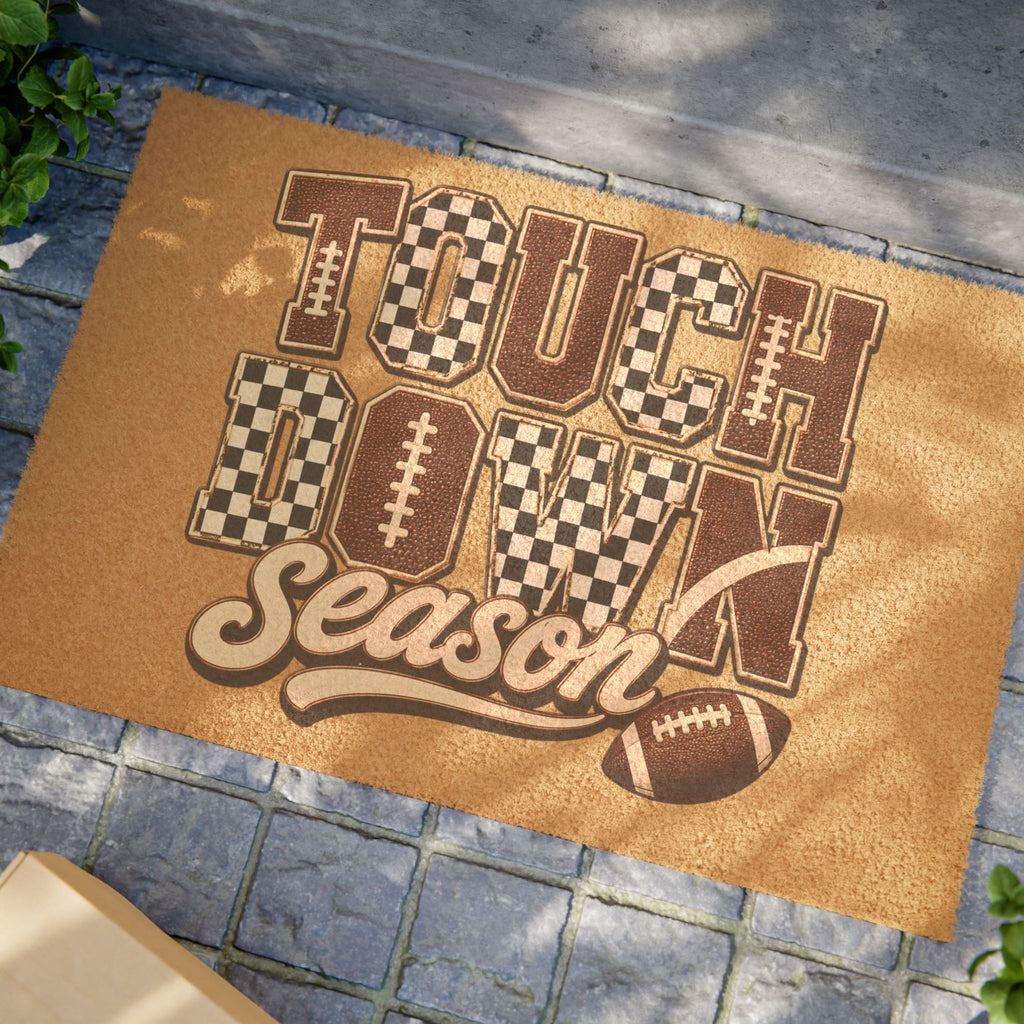 Touchdown Season Doormat — Football Welcome Mat
