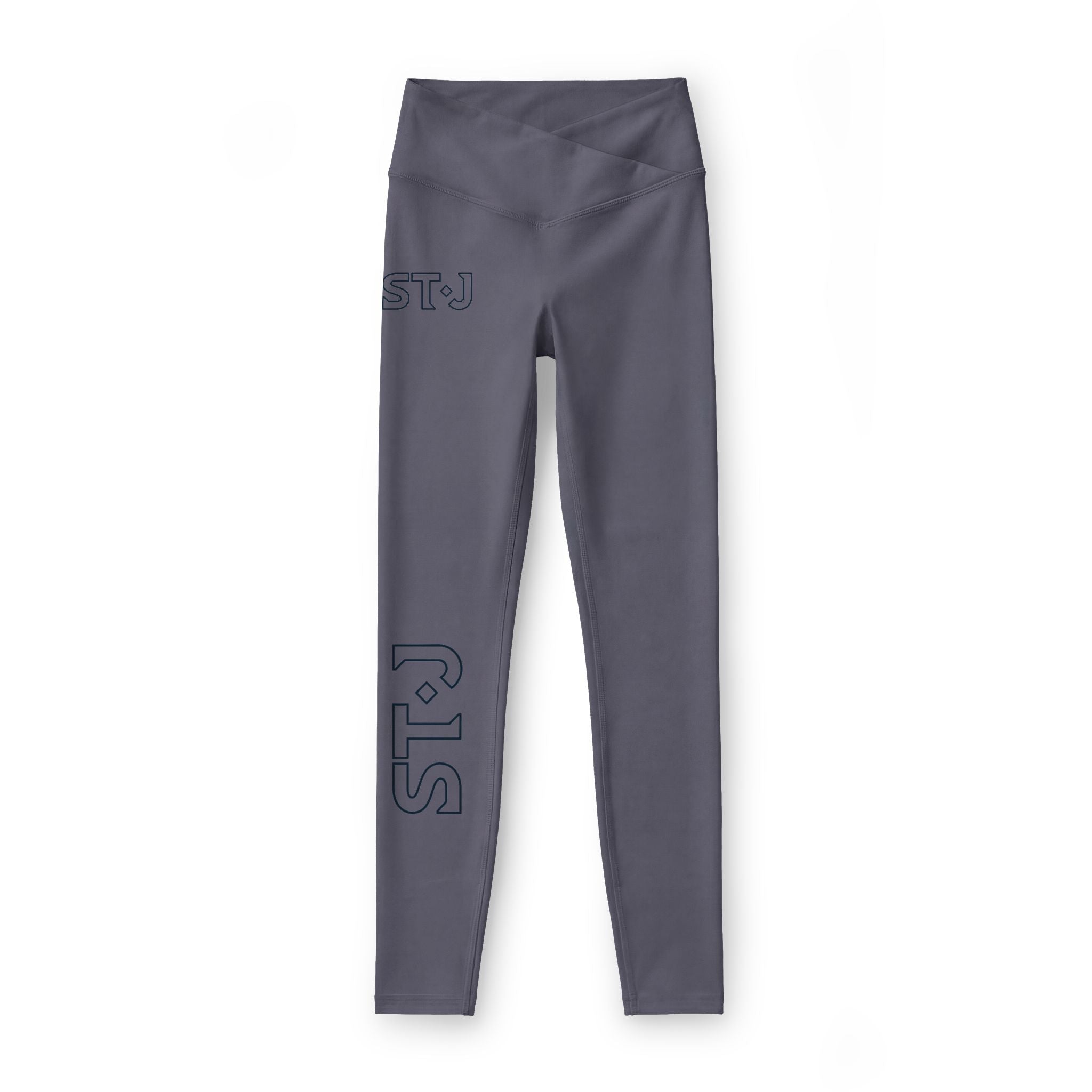 STJ - Women’s Luxe Leggings — High-Waist Athletic Leggings with Subtle Side Logo