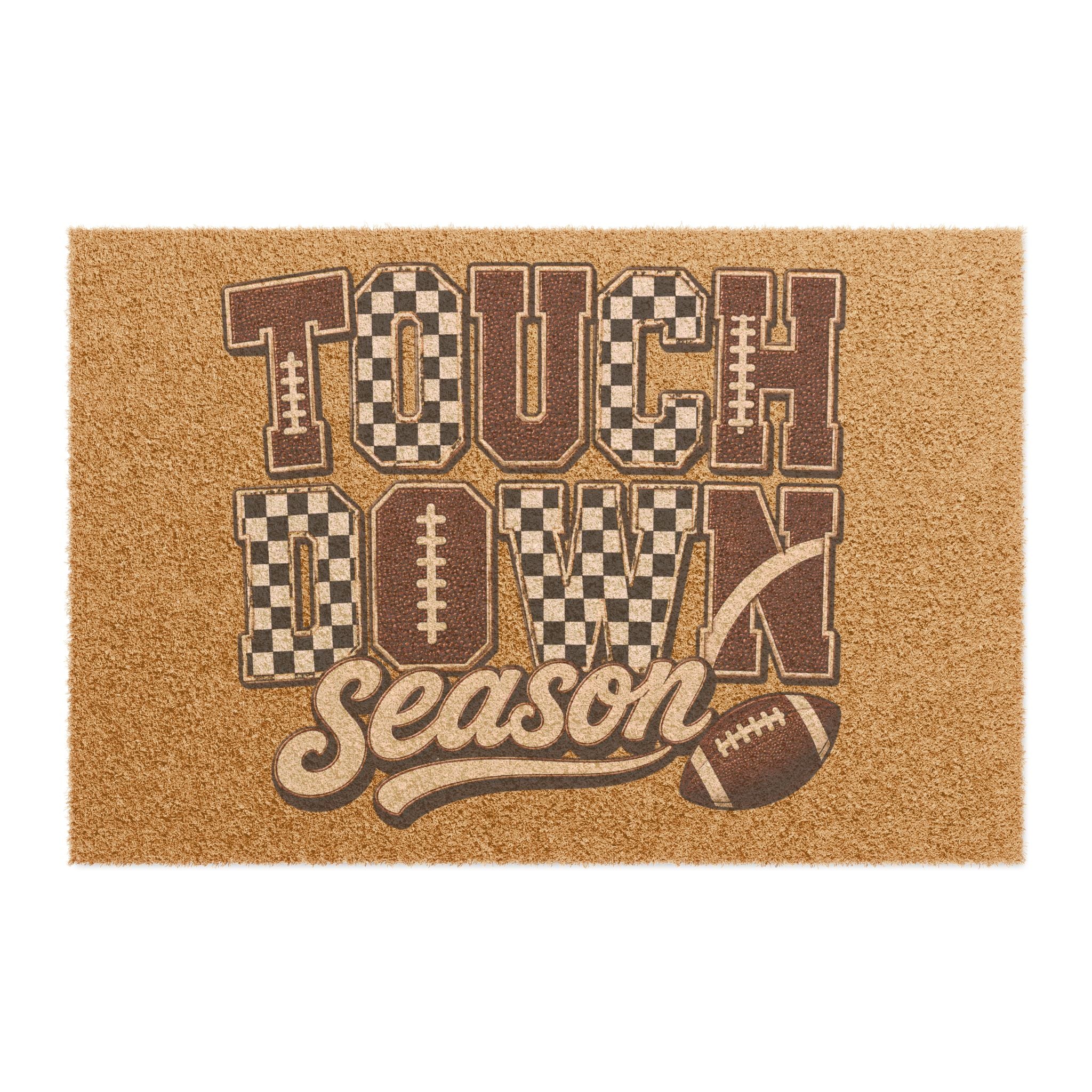 Touchdown Season Doormat — Football Welcome Mat