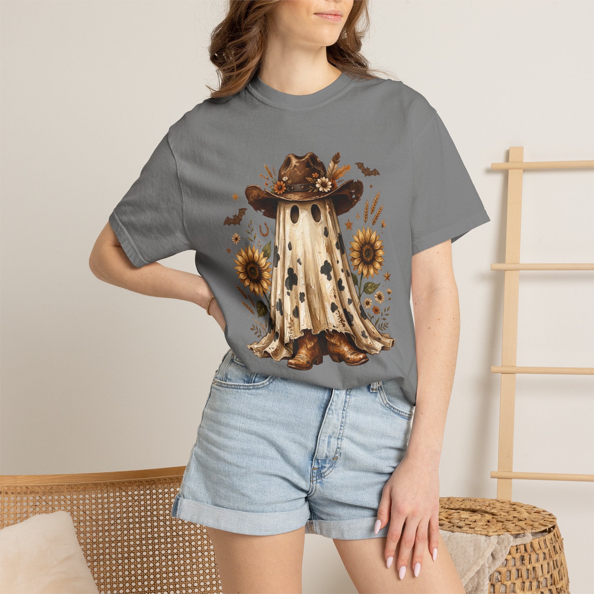 Ghost in Sunflower Cowboy T-Shirt