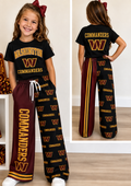 Washington Commanders Inspired Girls Lounge Set
