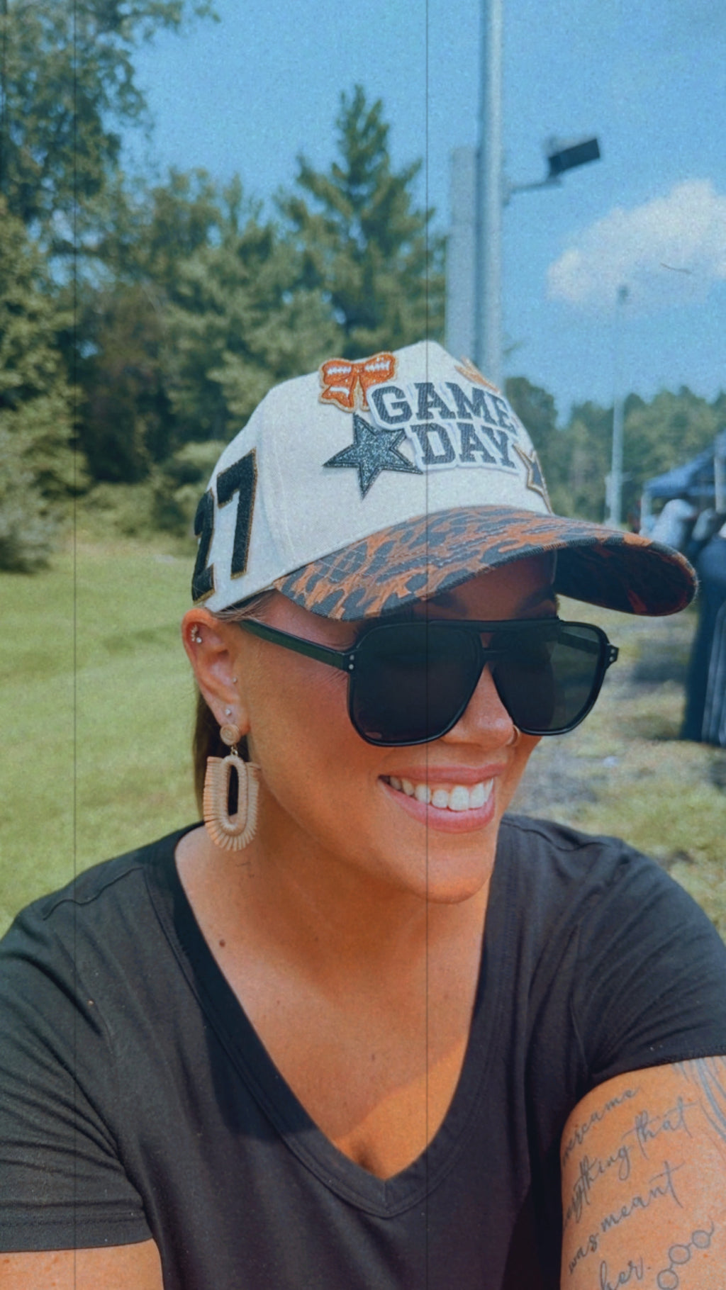Custom Game Day Patch Hat 🏈✨
