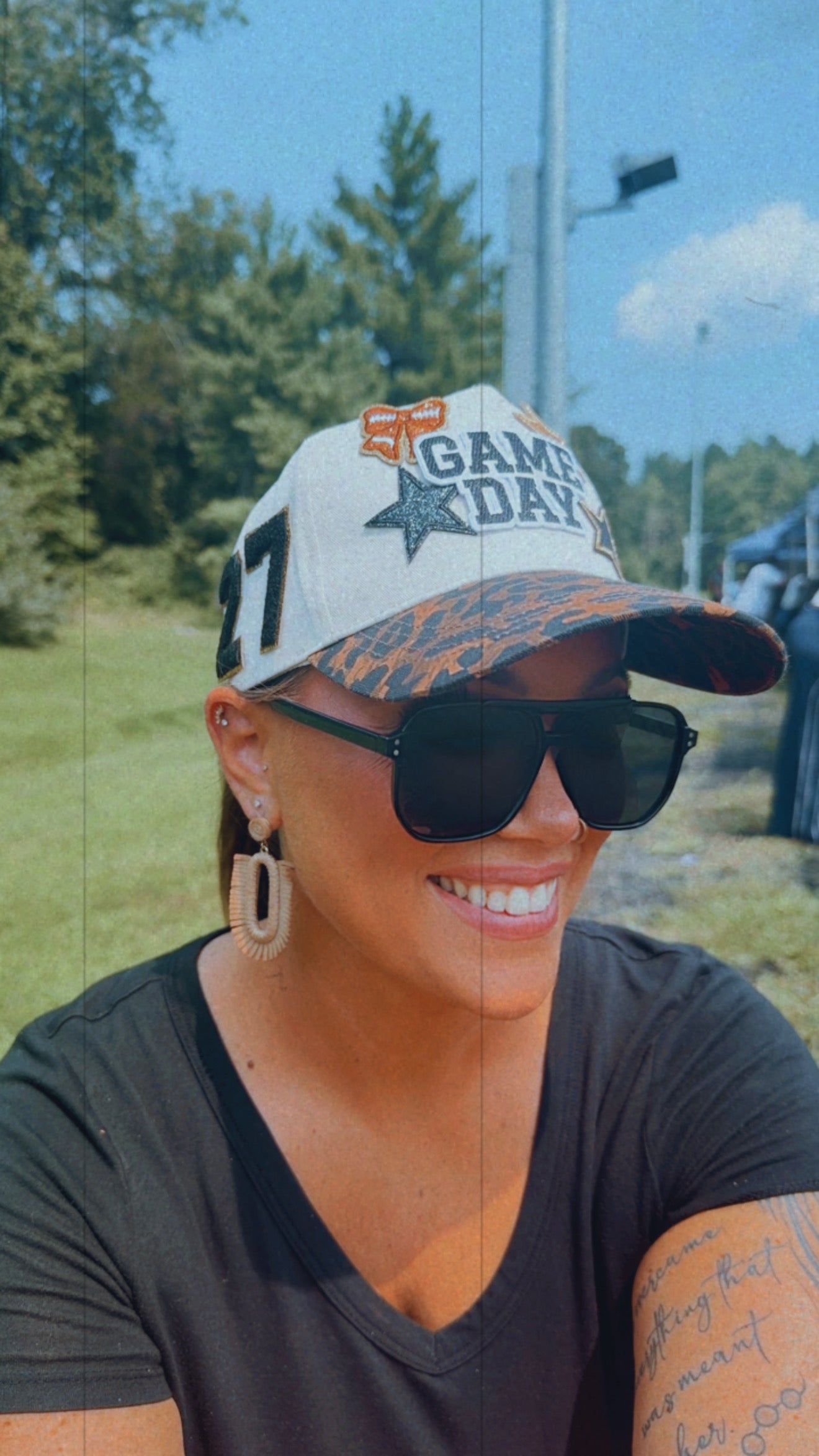 Custom Game Day Patch Hat 🏈✨