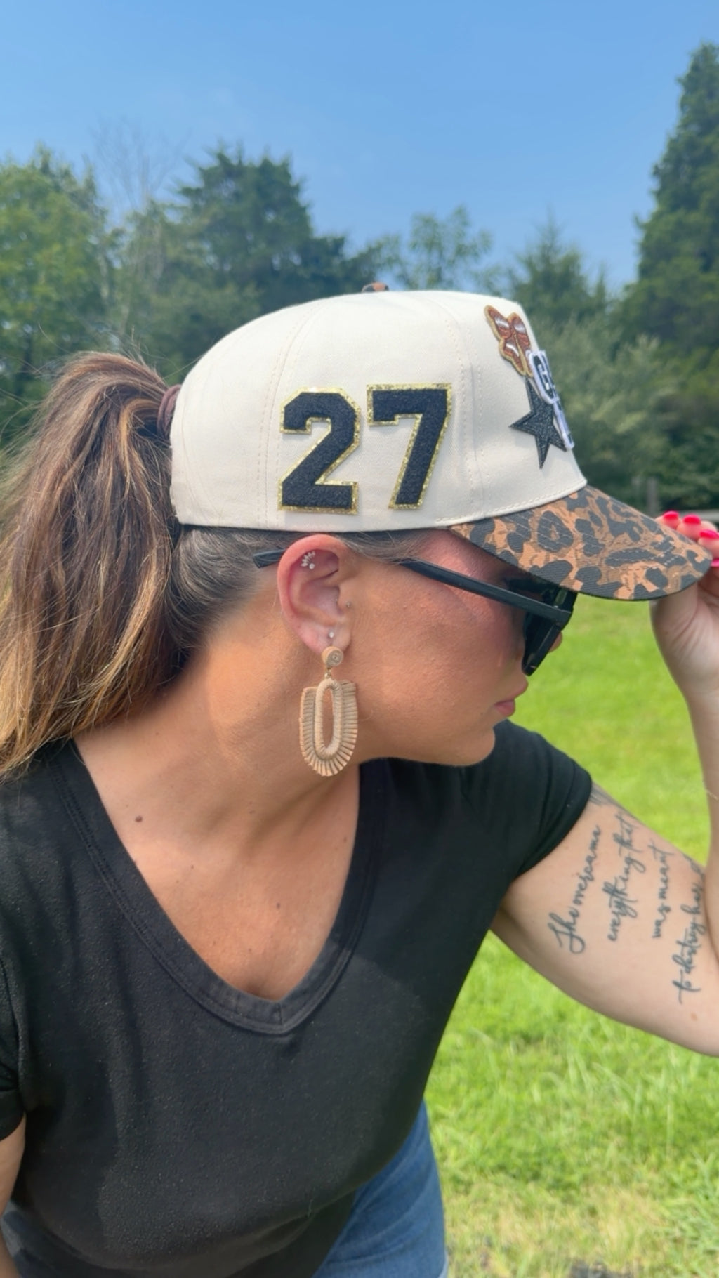 Custom Game Day Patch Hat 🏈✨
