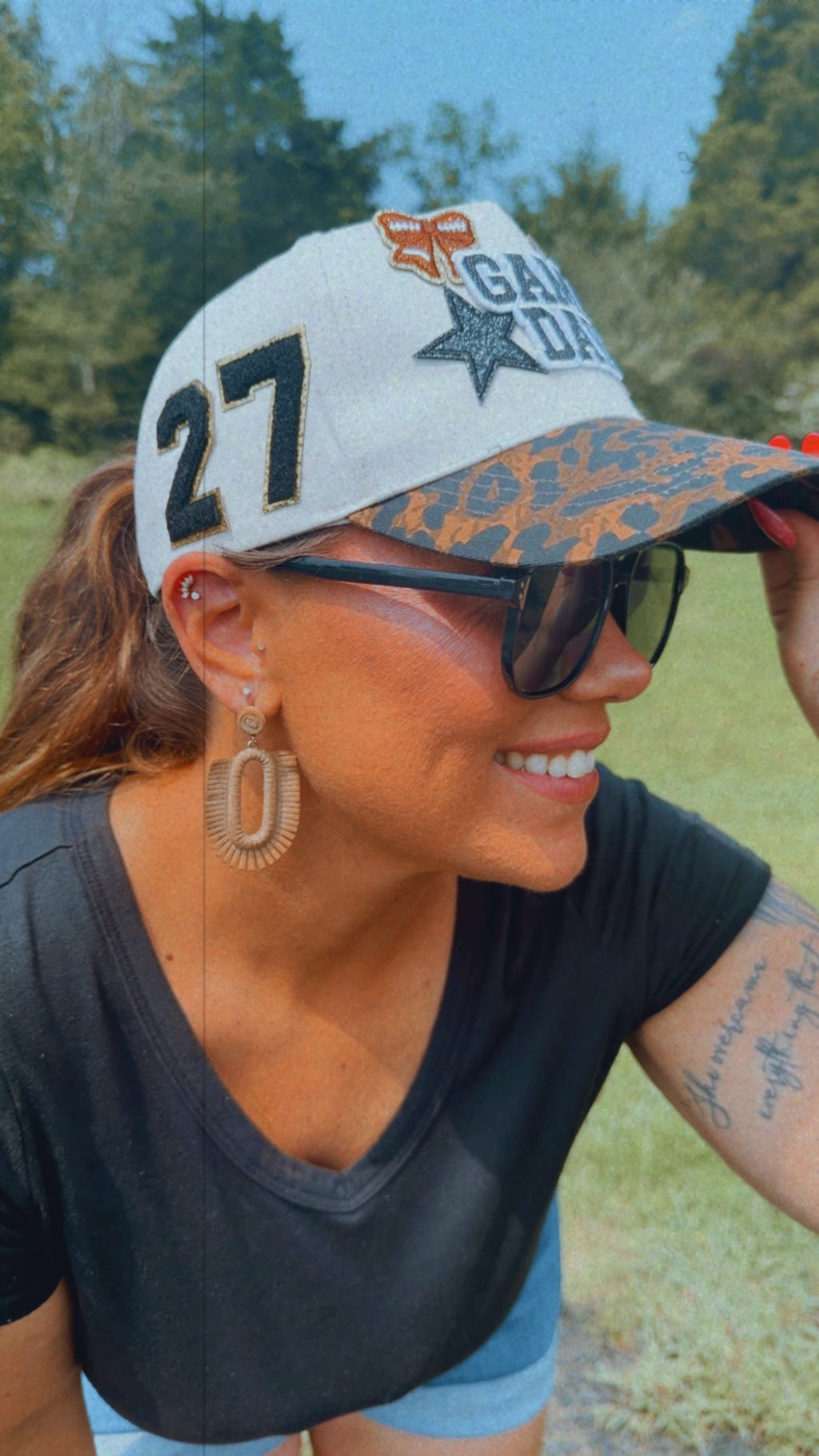Custom Game Day Patch Hat 🏈✨