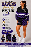 Baltimore Ravens Game Day Shorts Set 🖤💜🏈