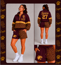 Oakton Cougars Seniors ’27 Leopard Windbreaker Set